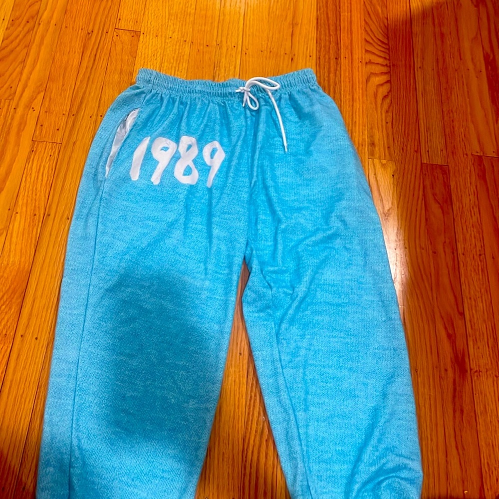 Blue 1989 Taylor’s version sweatpants for kids or women